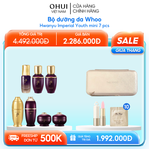 Bộ dưỡng da Whoo Hwanyu Imperial Youth mini 7 pcs
