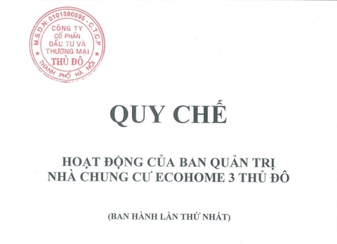 Quy chế hoạt động của BQT