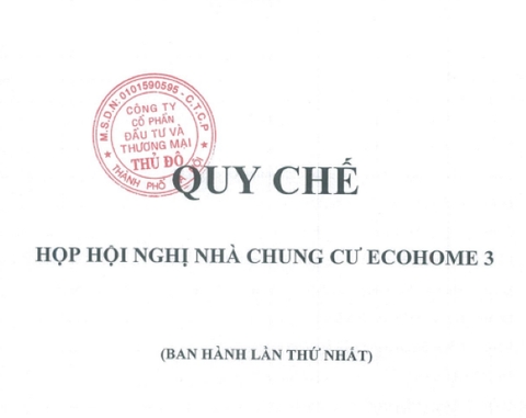 Quy chế Họp HNNCC Ecohome 3