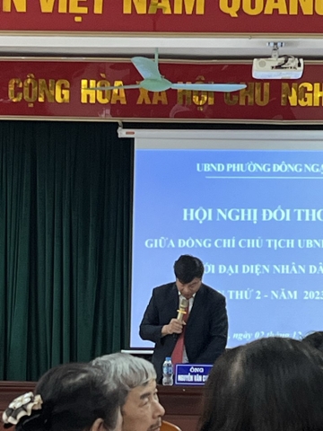 TÀI LIỆU Hội nghị đối thoại trực tiếp giữa Chủ tịch UBND phường với nhân dân