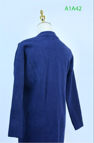 IN THE NOW- Áo khoác cardigan xanh dáng dài