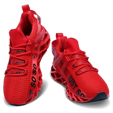 Giày Chạy Bộ Nam Sneaker Đỏ Đen