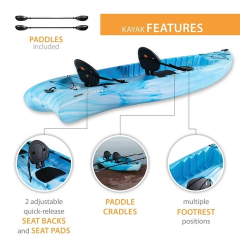 Thuyền Kayak xanh nước biển