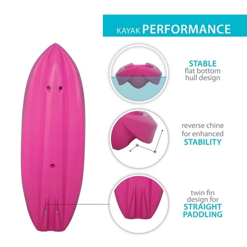 Thuyền Kayaks màu hồng
