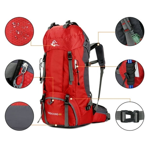 Ba lô đi bộ đường dài 60L