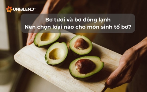 Bơ tươi và bơ đông lạnh – Nên chọn loại nào cho món sinh tố bơ ngon, béo, chuẩn vị?