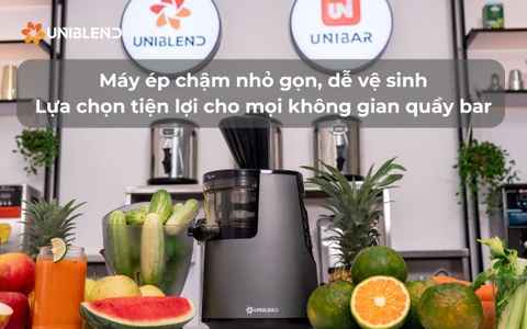 Máy ép chậm nhỏ gọn, dễ vệ sinh: Lựa chọn tiện lợi cho mọi không gian quầy bar