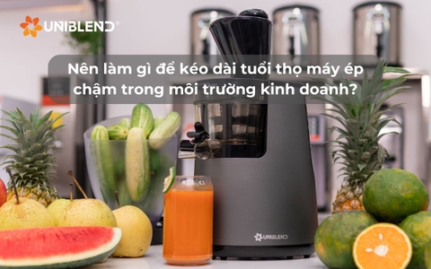 Nên làm gì để kéo dài tuổi thọ máy ép chậm trong môi trường kinh doanh?