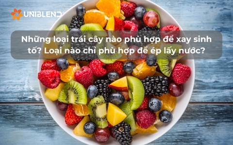 Những loại trái cây nào phù hợp để xay sinh tố? Loại nào chỉ phù hợp để ép lấy nước?