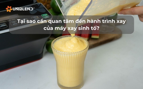 Tại sao cần quan tâm đến hành trình xay của máy xay sinh tố?