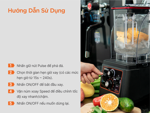 Máy xay sinh tố công nghiệp Uniblend UBS-712PLUS (model cũ: 712PLUS)