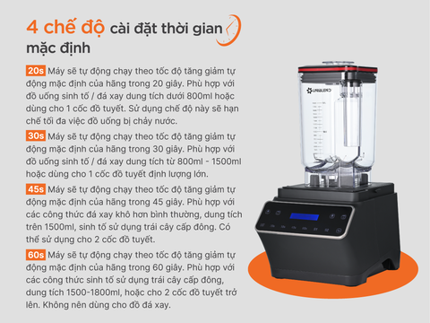 Máy xay sinh tố công nghiệp Uniblend One Touch
