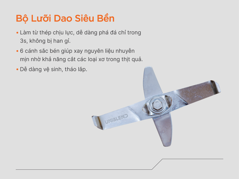 Máy xay sinh tố công nghiệp Uniblend UBS-712 (model cũ: UB-712)