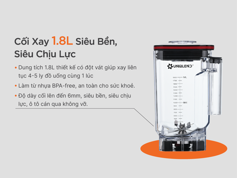 Máy xay sinh tố công nghiệp Uniblend UBS-712 (model cũ: UB-712)