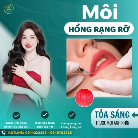 Học Trẻ Hóa Da Môi Đúng Kỹ Thuật – Giúp Phun Môi Đẹp Hơn, Bền Màu Hơn