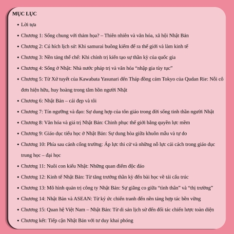 Sách Nhật Bản học khai phóng