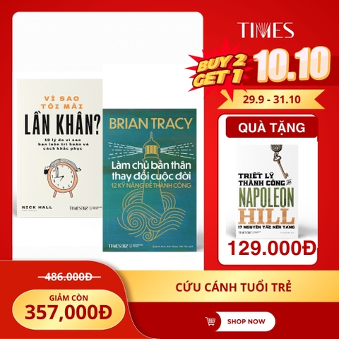 Mua 2 tặng 1: Cứu cánh tuổi trẻ ( Triết lí thành công của Napoleon Hill)