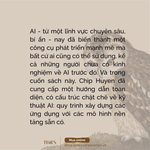 Sách Kỹ thuật AI: Xây dựng ứng dụng với mô hình nền  - Tác giả CHIP HUYEN