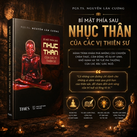 Sách - Bí Mật Phía Sau Nhục Thân Của Các Vị Thiền Sư - Tác Giả Phó Giáo Sư, Tiến Sĩ Nguyễn Lân Cường