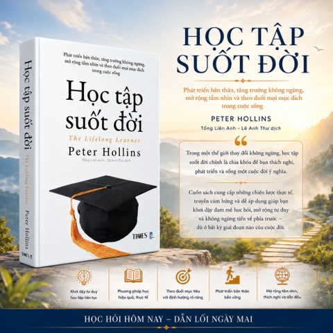 Sách - Học Tập Suốt Đời - Phát triển bản thân, tăng trưởng không ngừng, mở rộng  tầm nhìn và theo đuổi mọi mục đích trong cuộc sống