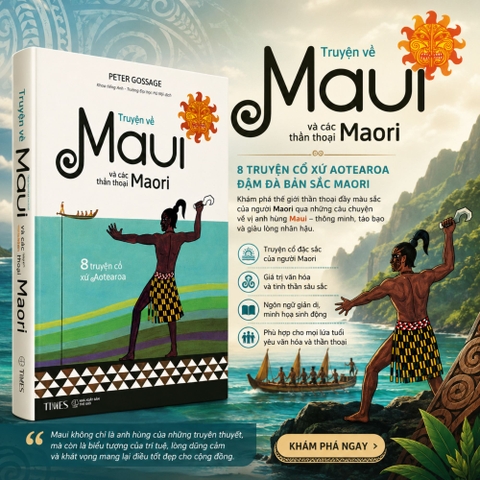 Sách - Truyện về Maui và các thần thoại Maori - Peter Gossage