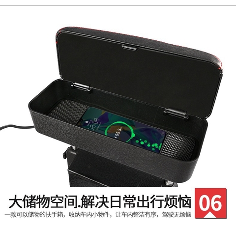 Hộp Tỳ Tay Ô Tô Bọc Da Nhét Kẽ Ghế Tiện Dụng Cao Cấp - Bệ tì tay thông minh
