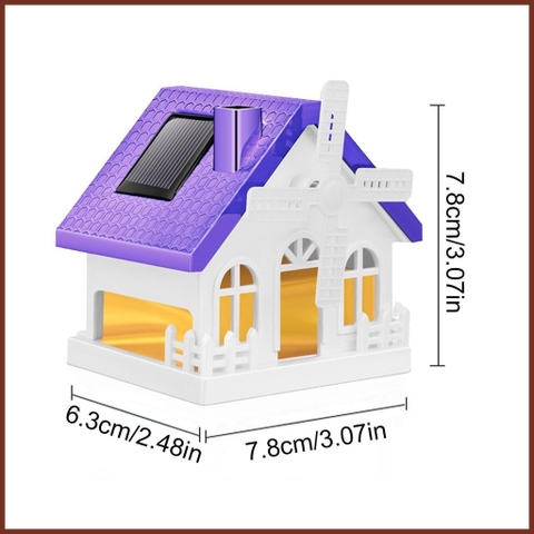 Nước hoa ô tô mô hình ngôi nhà MY HOME có cánh quạt xoay bằng nlmt dung tích 40ml