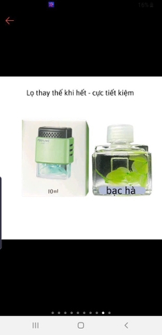Chính Hãng BUSHINECO 6 mùi Nước Hoa Kẹp Cửa Gió Ô Tô Perfume Car