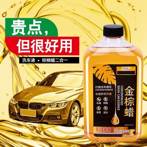 Tinh Chất Nước Rửa Xe Đậm Đặc Sáp Vàng - 1 Lít Pha Tỉ Lệ 300 lần Làm Sạch Hiệu Quả
