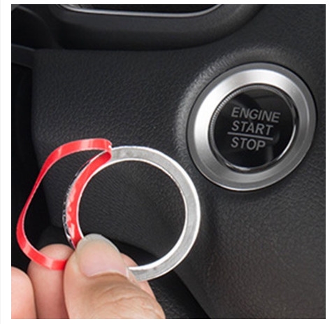 Logo Trang Trí Nút Khởi Động START STOP đính Đá - NKD