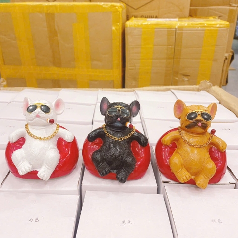 Chó PITBULL Để Taplo Xe Ô Tô , Bàn Làm Việc , Văn Phòng - Phụ Kiện Trang Trí Taplo Xe Hơi Chó Bull Cool Ngầu