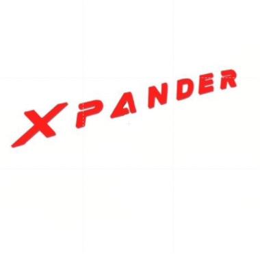 TEM LOGO CHỮ NỖI XPANDER DÁN XE Ô TÔ - tem kim loại trang trí xe hơi