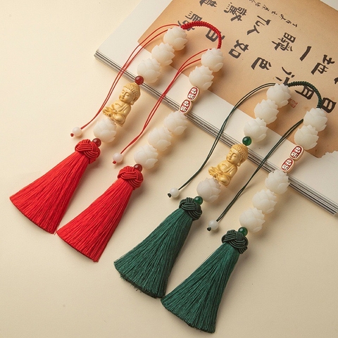 Khánh Phật Thích Ca Cửu Liên Hoa Bồ Đề Treo Xe Bình An Và May Mắn - Khánh đôi 9S