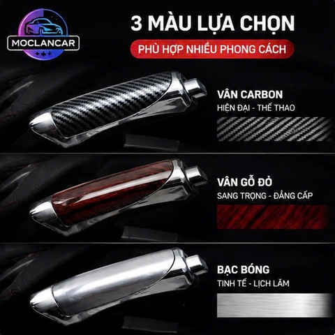 (KH) Bọc thắng tay ô tô , ốp phanh tay vân carbon màu