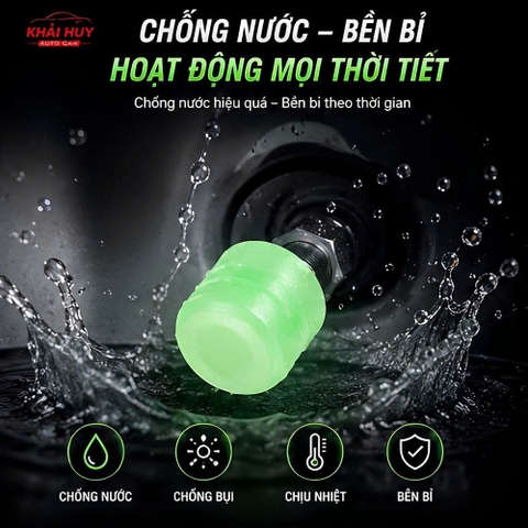 Bộ 4 nắp chụp van phản quang cho ô tô xe máy