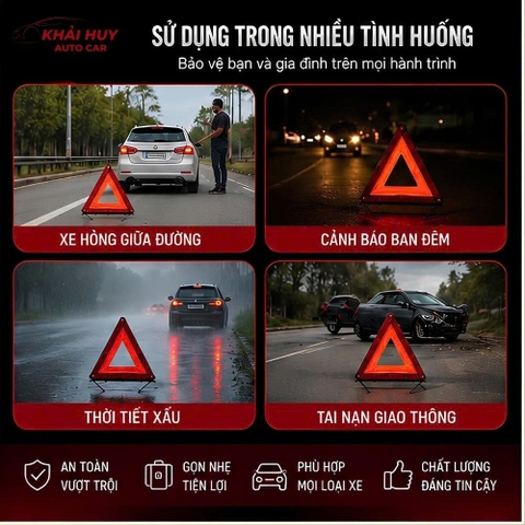 (KH) Biển Cảnh Báo Nguy Hiểm Tam Giác Phản Quang