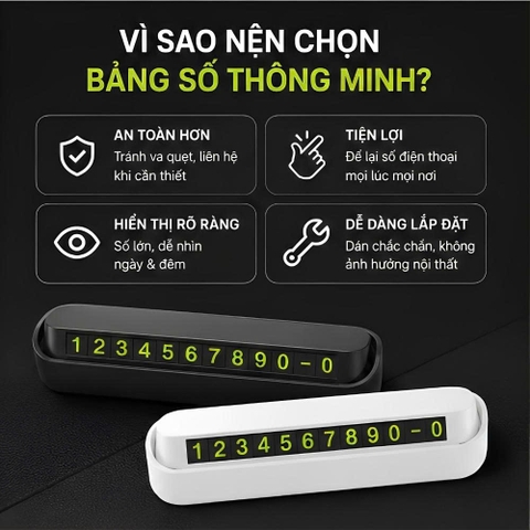 (KH) Bảng ghi số điện thoại trên ô tô - Bập bênh siêu rẻ