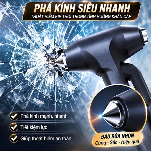 (KH) Búa phá kính thoát hiểm trên ô tô