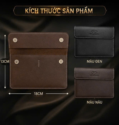 Ví da đựng giấy tờ xe ô tô gồm 23 hãng xe có 2 màu 13x18cm - VDK