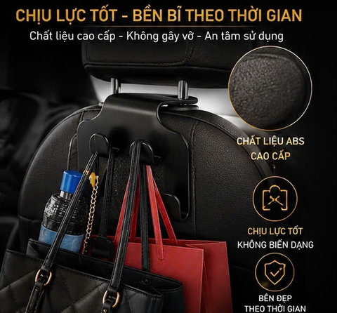 (2 mẫu) Móc treo đồ sau ghế 4in1 - 4s