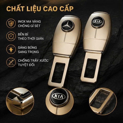 (KH) 1 hộp Chốt an toàn inox mạ vàng - chốt tiếp nối cắm chồng