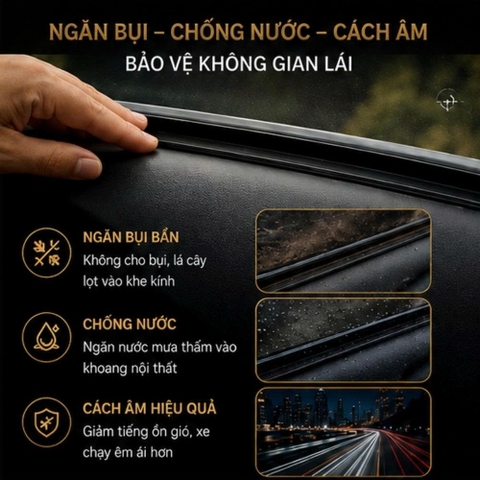 (KH) Gioăng chữ D cao su chống ồn - Đơn giá 1 cuôn