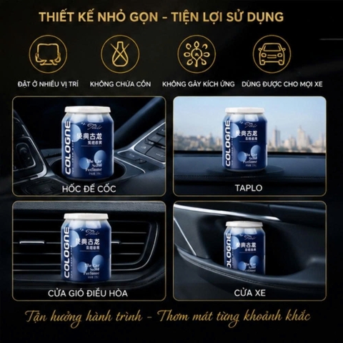 Cốc sáp thơm ô tô dạng lon COCA LAN nhiều mùi