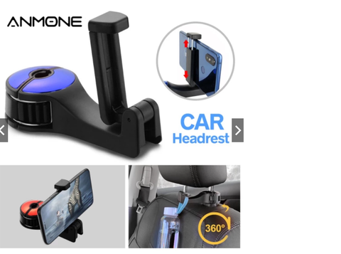 1 Móc treo đồ sau ghế kiêm giá đỡ điện thoại - MTD05