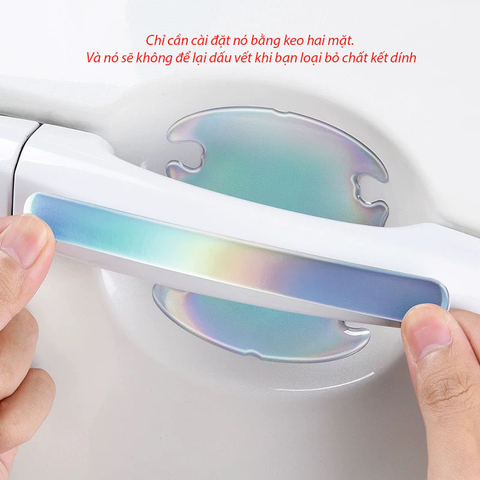 Sét chi tiết chống xước hõm và tay nắm cửa phản quang