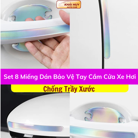 Sét chi tiết chống xước hõm và tay nắm cửa phản quang