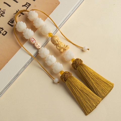 Khánh Phật Thích Ca Cửu Liên Hoa Bồ Đề Treo Xe Bình An Và May Mắn - Khánh đôi 9S