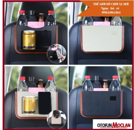 Khay nhựa abs siêu dày siêu bền gấp gọn tiện dụng - Khay treo sau ghế