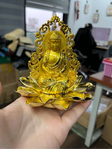 (6 mã) Tượng phật mạ vàng Quan Âm