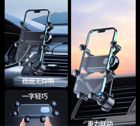 Giá Đỡ Điện Thoại Ô Tô The One Pro LITTLE OME - Kẹp Cửa Gió Điều Hòa Xoay 360 Độ, Không Vướng Cửa Gió Điều Hòa Cao Cấp